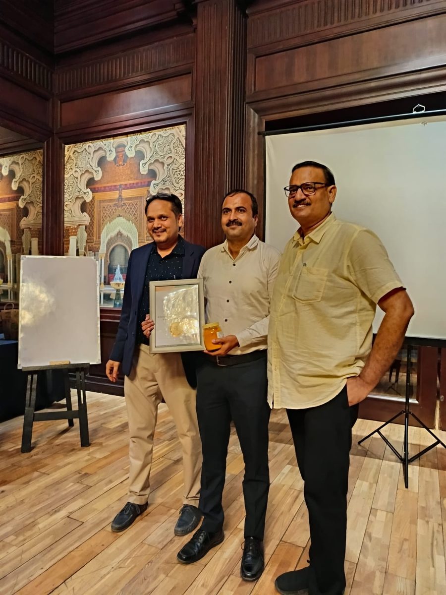 A certificate handed over after a chapter meeting